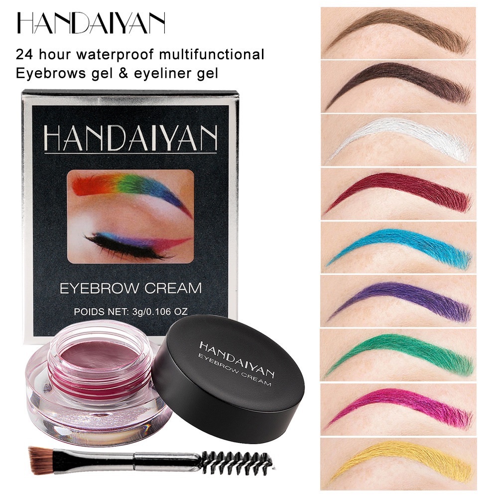 Multifunctional Waterproof Colorful Eyebrow Gel or Eyeliner Gel